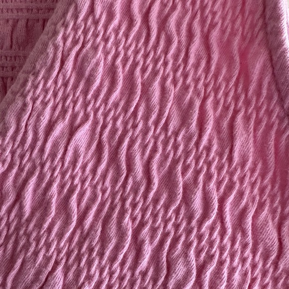 Mossimo Pink Smocked Tank Top Crossover V Neck size M - Picture 4 of 7